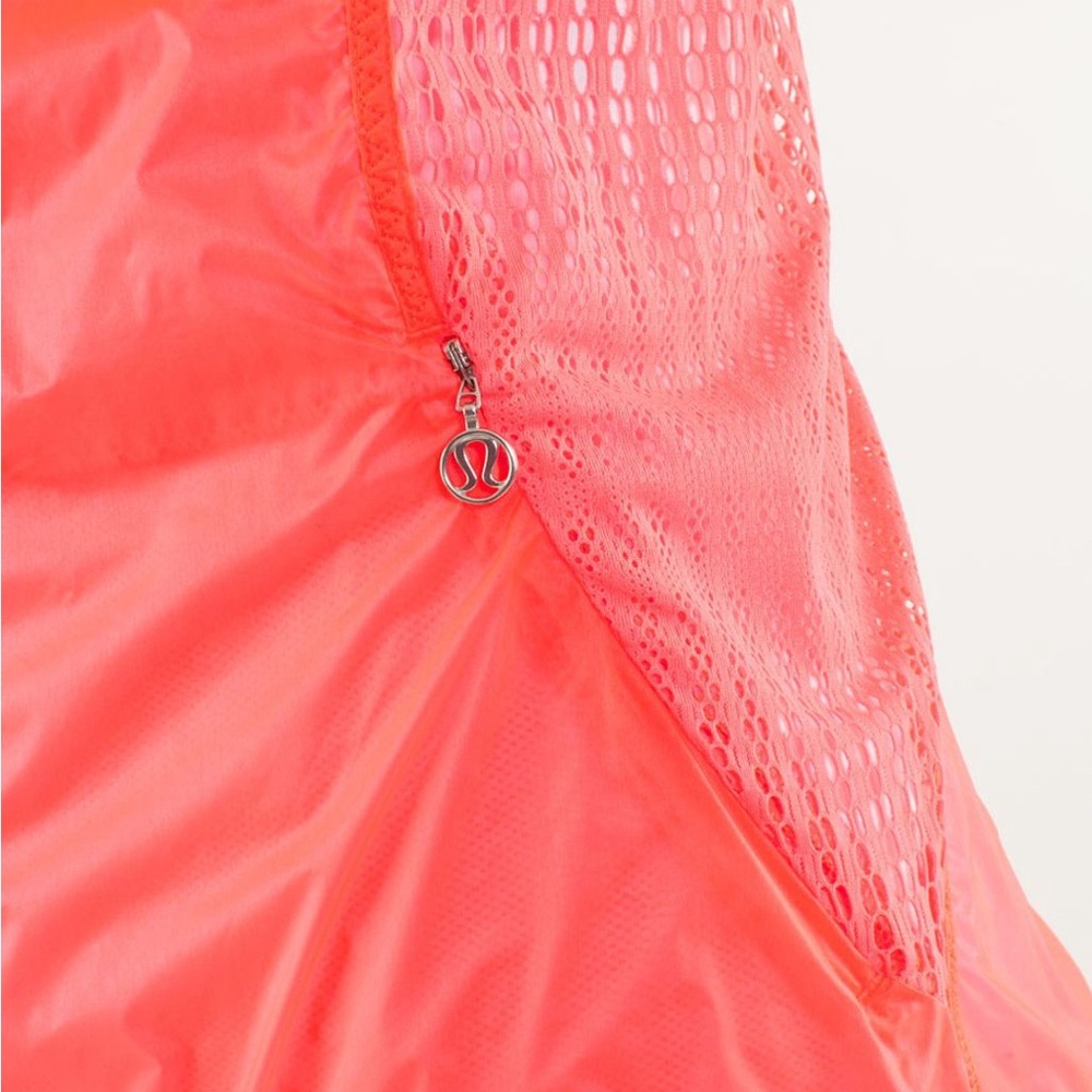 Lululemon Run: Nothin' To Hide Jacket - Flash Light Neon Lace Windbreaker - Picture 10 of 12